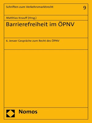 cover image of Barrierefreiheit im ÖPNV